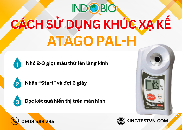 Cách sử dụng khúc xạ kế PAL-H